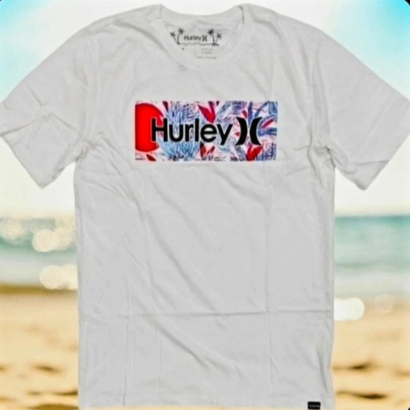 Hurley Men's Everyday Washed Floro Boro Short Sleeve Tee T-Shirt - Picture 2 of 10